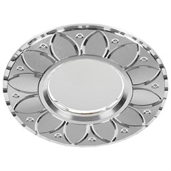 Светильник потолочный встраиваемый (ИВО) FERON GS-M389, под лампу MR16 G5.3, серебро, круг, 95*95*18 28950 - фото 77352