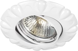 Светильник потолочный встраиваемый (ИВО) FERON DL6124, под лампу MR16 G5.3, белый, круг, 95*95*28 мм 28868 - фото 77408