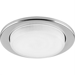 Светильник потолочный встраиваемый (ФВО) FERON DL53, под лампу GX53 GX53, хром, круг, 106*106*20 мм, 41206 - фото 77418