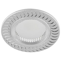 Светильник потолочный встраиваемый (ИВО) FERON GS-M392, под лампу MR16 G5.3, серебро, круг, 80*80*25 17927 - фото 77487