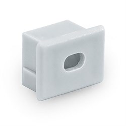 Заглушка для профиля FERON LD0261 &#171;с отверстием&#187;, цвет белый, в комплекте 1 шт для профиля САВ261, 1 10307 - фото 77488