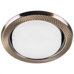 Светильник потолочный встраиваемый (ФВО) FERON DL5042, под лампу GX53 GX53, античное золото, круг, 1 29750 - фото 77961