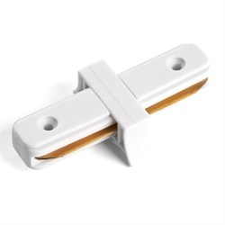 Коннектор прямой для шинопровода, белый, LD1000 10314 - фото 77989