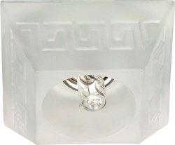 Светильник потолочный встраиваемый (ИВО) FERON CD2718, под лампу JCD9 G9, хром, квадрат, 80*80*50 мм 28175 - фото 77993