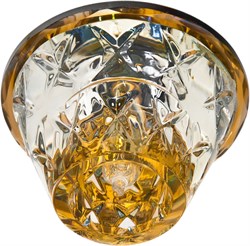 Светильник потолочный встраиваемый (ИВО) FERON JD56, декоративный JCD9 G9, коричневый, конус, 88*88* 18950 - фото 78003