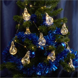 Гирлянда фигурная от батареек FERON CL580, 10LED, 2700К (теплый белый), статичная (постоянного свече 32368 - фото 78006