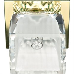 Светильник потолочный встраиваемый (ИВО) FERON JD60, декоративный JCD9 G9, золото, куб, 70*70*68 мм, 18986 - фото 78020