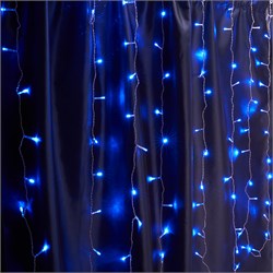 Гирлянда дождь FERON CL21, 320LED, (синий), статичная (постоянного свечения), 3*2м+3м прозрачный шну 32340 - фото 78086