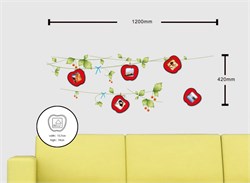 Наклейка на стену для 5 фоторамок, NL84 23334 - фото 78093