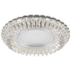 Светильник потолочный встраиваемый (ИВО) FERON CD904, под лампу с LED подсветкой 15LED*2835 SMD сини 32542 - фото 78100