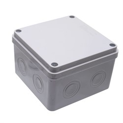 Распределительная коробка STEKKER EBX30-05-54, количество вводов: 8, ABS пластик, цвет светло-серый, 39176 - фото 78119