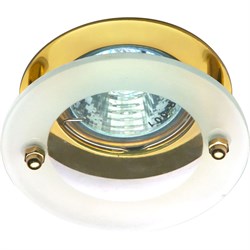 Светильник потолочный встраиваемый FERON BS3181, декоративный MR16 G5.3, золото, круг, 86*86*50 мм, 28226 - фото 78143