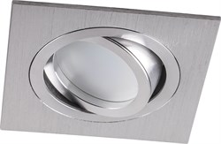 Светильник потолочный встраиваемый (ИВО) FERON DL2801, под лампу MR16 G5.3, хром, квадрат, 92*92*25 32639 - фото 78144