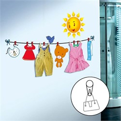 Наклейка на стену с крючками, FN1350 23321 - фото 78156