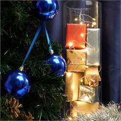 Гирлянда линейная от батареек FERON CL570, 20LED, 2700К (теплый белый), статичная (постоянного свече 32364 - фото 78206