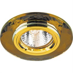 Светильник потолочный встраиваемый FERON 8160-2, декоративный MR16 G5.3, коричневый, круг, 95*95*23 19738 - фото 78224