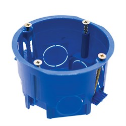 Подрозетники STEKKER EBX20-02-2, количество вводов: 2, полипропилен, цвет синий, размер 68*45*71мм. 39294 - фото 78233