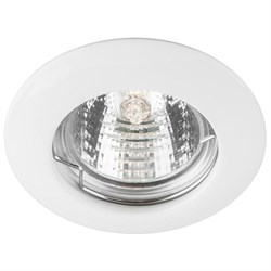 Светильник потолочный встраиваемый (ИВО) FERON DL13, под лампу MR16 G5.3, белый, круг, 80*80*30 мм, 15126 - фото 78288