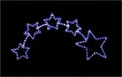 Световая фигура "Звезда" FERON LT010, от сети 230V, сетевой шнур в комплекте, 336LED (белый/синий), 26708 - фото 78345