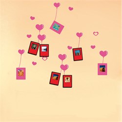 Наклейка на стену для 5 фоторамок, NL80 23288 - фото 78364