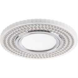 Светильник потолочный встраиваемый (ИВО) FERON CD957, под лампу с LED подсветкой 15LED*2835 SMD 4000 32568 - фото 78423
