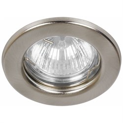 Светильник потолочный встраиваемый (ИВО) FERON DL10, под лампу MR16 G5.3, титан, круг, 80*80*25 мм, 15112 - фото 78439