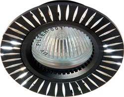 Светильник потолочный встраиваемый (ИВО) FERON GS-M394, классика MR16 G5.3, черный, круг, 80*80*25 м 17937 - фото 78461