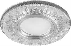 Светильник потолочный встраиваемый (ИВО) FERON CD903, под лампу с LED подсветкой 15LED*2835 SMD 4000 28846 - фото 78514