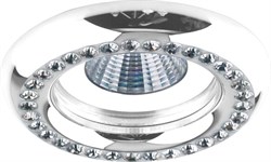 Светильник потолочный встраиваемый (ИВО) FERON DL113-C, декоративный MR16 G5.3, белый, круг, 85*85*3 28408 - фото 78631