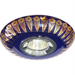 Светильник потолочный встраиваемый (ИВО) FERON C2727, под лампу MR16 G5.3, золото, круг, 130*130*20 28356 - фото 78639