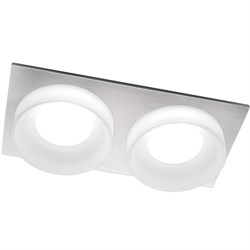 Светильник потолочный встраиваемый (ИВО) FERON DL2902, под лампу MR16 G5.3, хром, прямоугольник, 182 41141 - фото 78671