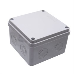 Распределительная коробка STEKKER EBX30-02-54 , количество вводов: 7, ABS пластик, цвет светло-серый 39173 - фото 78704