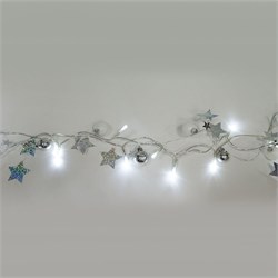 Гирлянда фигурная от батареек FERON CL62, 20LED, 2700К (теплый белый), статичная (постоянного свечен 26933 - фото 78718