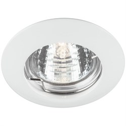 Светильник потолочный встраиваемый (ИВО) FERON DL307, под лампу MR16 G5.3, белый, круг, 75*75*24 мм, 15009 - фото 78850