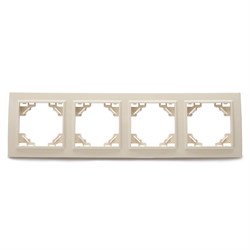 Рамка  STEKKER PFR00-9004-02  (растояние между монтаж. точками - 40х265мм) на  гнездо, , . Материал: 39243 - фото 78873