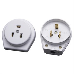 Вилка угловая с розеткой STEKKER PPG32-50-20, с заземлением, тип установки скрытый. Для проводов сеч 39016 - фото 78942