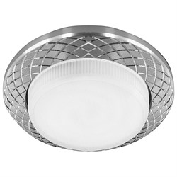 Светильник потолочный встраиваемый (ФВО) FERON DL388, под лампу GX53 GX53, хром, круг, 108*108*28 мм 29716 - фото 79017