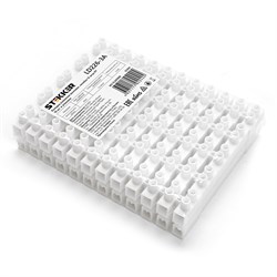 Клемма винтовая колодка STEKKER LD226-3A, 12-проводная 2,5 - 4 мм, 450В, 3А, без пасты, материал изд 32384 - фото 79135