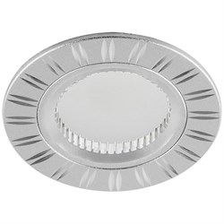 Светильник потолочный встраиваемый (ИВО) FERON GS-M393, под лампу MR16 G5.3, серебро, круг, 80*80*25 17939 - фото 79151