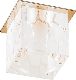 Светильник потолочный встраиваемый (ИВО) FERON DL171, декоративный G9, золото, куб, 60*60*62 мм, мон 18880 - фото 79178