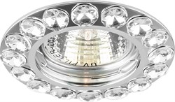 Светильник потолочный встраиваемый (ИВО) FERON DL201-C, классика MR16 G5.3, хром, круг, 85*85*24 мм, 28467 - фото 79237