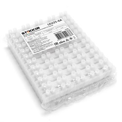 Клемма винтовая колодка STEKKER LD225-6A, 12-проводная 4 - 6 мм, 450В, 6А, без пасты, материал издел 32382 - фото 79244