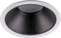 Светильник потолочный встраиваемый (ИВО) FERON DL2832, под лампу MR16 G5.3, белый-черный, круг, 90*9 32648 - фото 79330