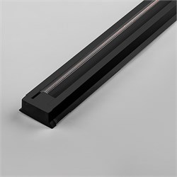 Шинопровод для трековых светильников, черный, 2м,  в наборе токовод, заглушка, крепление, CAB1003 10341 - фото 79339