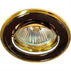 Светильник потолочный встраиваемый (ИВО) FERON 301T-MR11, плоско-поворотный MR11 G4.0, черный, круг, 17530 - фото 79435