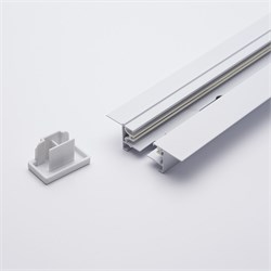 Светильник Шинопровод встраиваемый для трековых  ов, белый, 1м,  в наборе токовод, заглушка, крепление 10351 - фото 79441