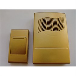 Е-114 зол. Звонок беспроводной 1 мелодии 100м с кнопкой   TECHNOLIGHT E-114 - фото 7964