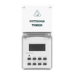 Розетка с таймером (недельная электронная), FERON TM23, IP44, 230V, 3500W/16А цвет белый, 140*65*88м 23206 - фото 79659