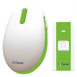 Звонок электрический дверной беспроводной FERON E-375, 36 мелодий, дальность действия 80м, цвет белы 23688 - фото 79843