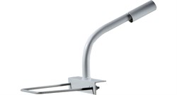 Материалы
Детали кронштейна выполнены из стального уголка и электросварной трубы, диаметром 45 мм.
Покрытие - порошковая эмаль белого цвета
Одно крепление на трубу
Установка
Возможна установка на деревянные и железобетонные столбы круглой, шестиугольной и